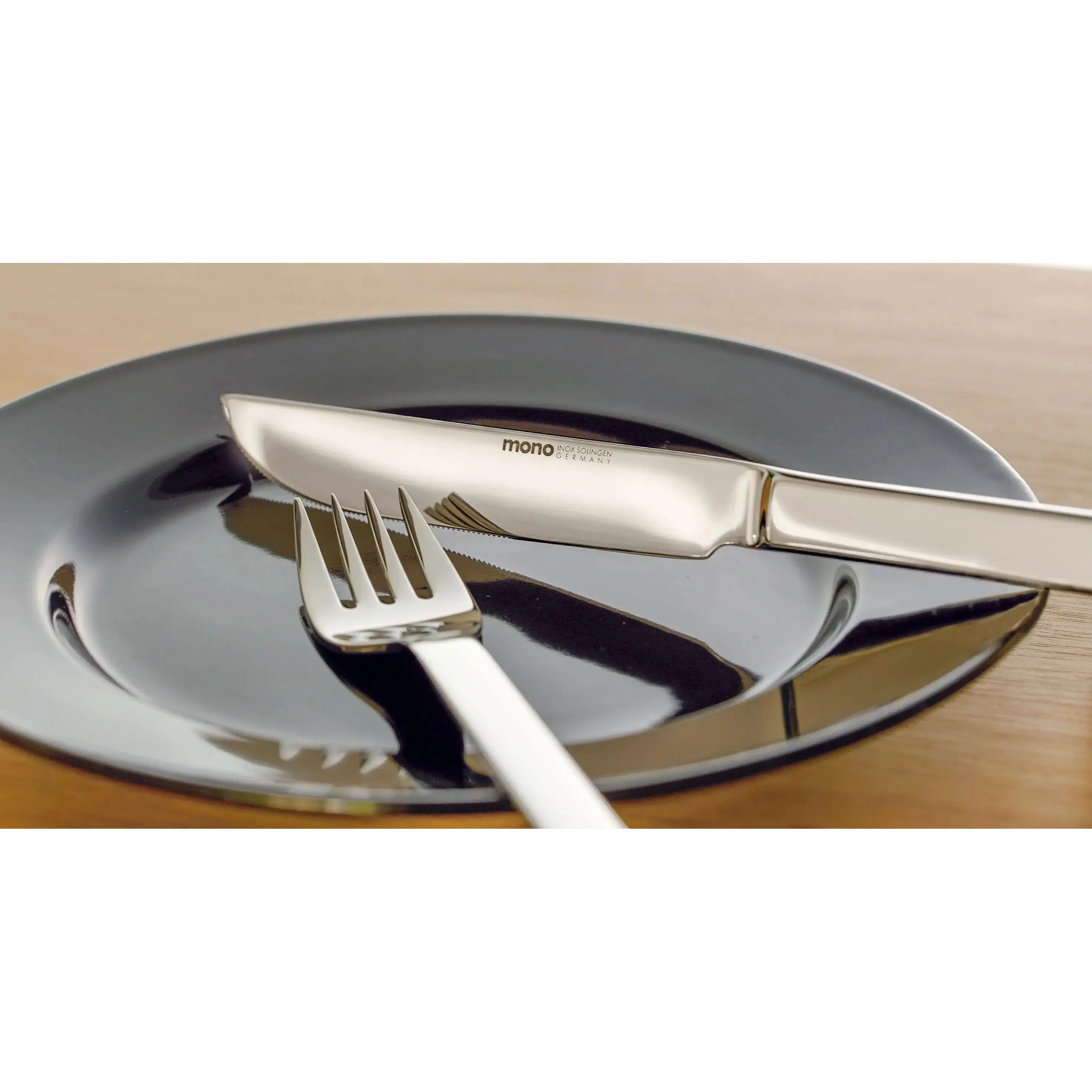 Mono A - Polished Stainless Steel 5pc. Set with Knife 43 - Image 3